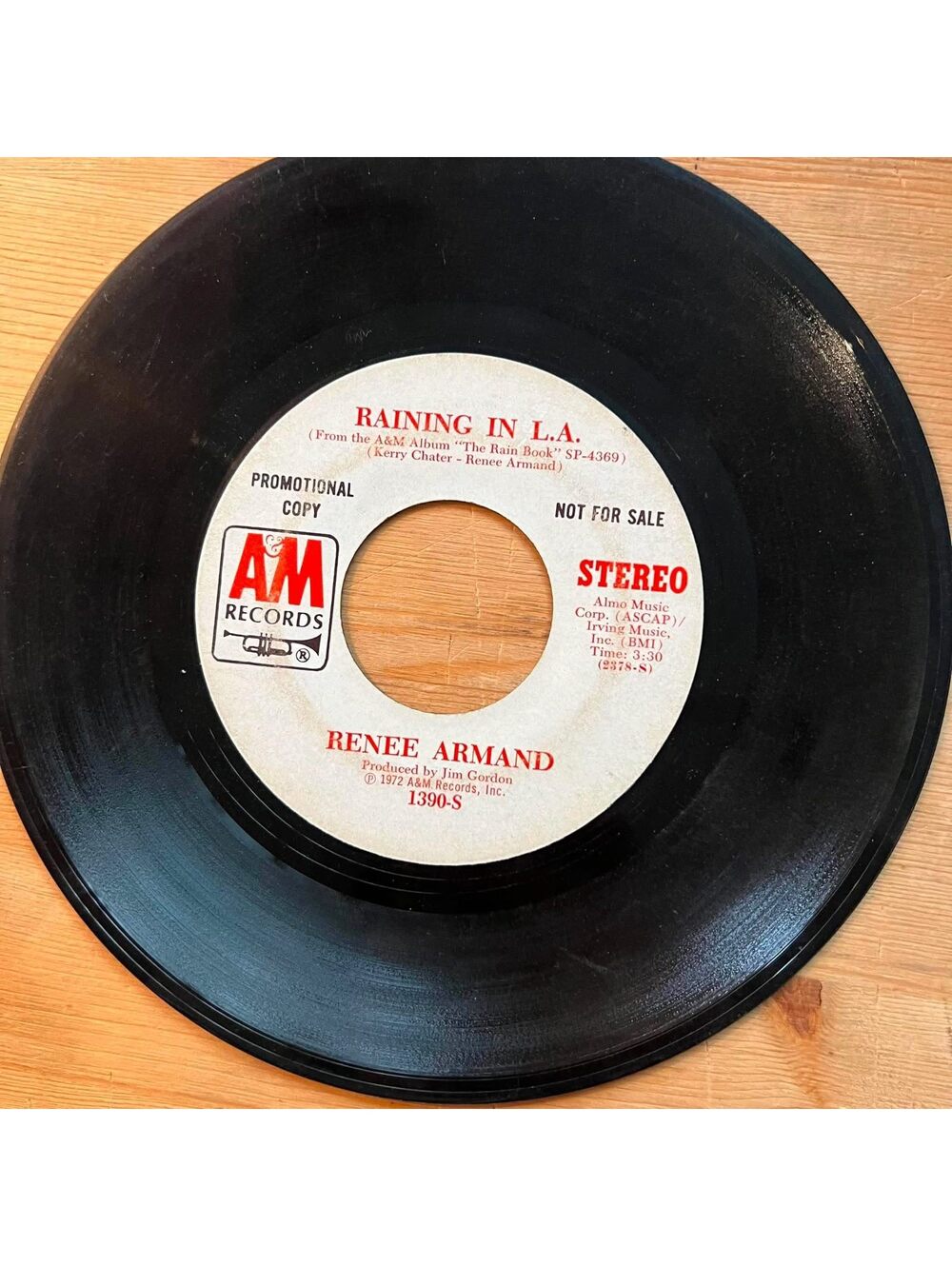 Renee Armand - Raining in L.A. 45rpm VG+ R11